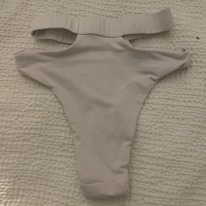 Oh polly strapping white bikini bottom